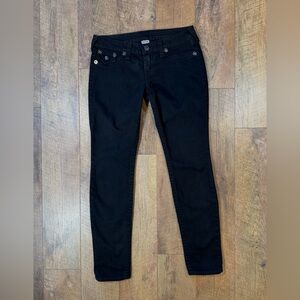 True Religion Black Skinny Jeans Size 29